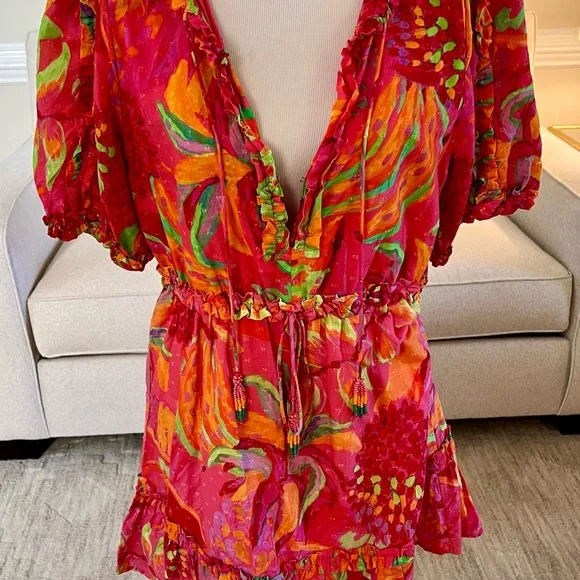 Farm Rio Fruit Brush Mini Dress - Picture 2 of 10